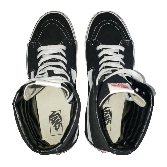 Vans Old Skool SK8 Hi Black White Men\'s Size 10.5 Suede High Top Sneakers Shoes main image 7